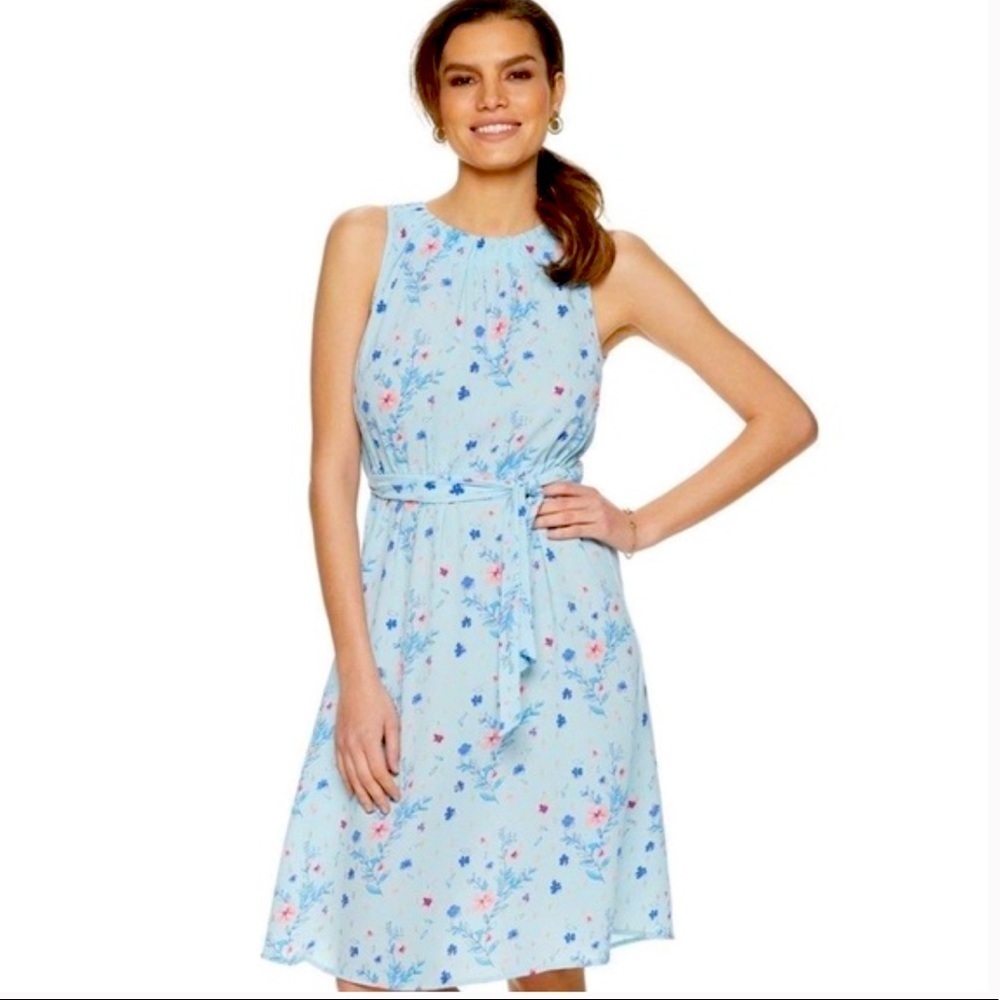 Juicy Couture Sky Blue Floral Dress Size:M
